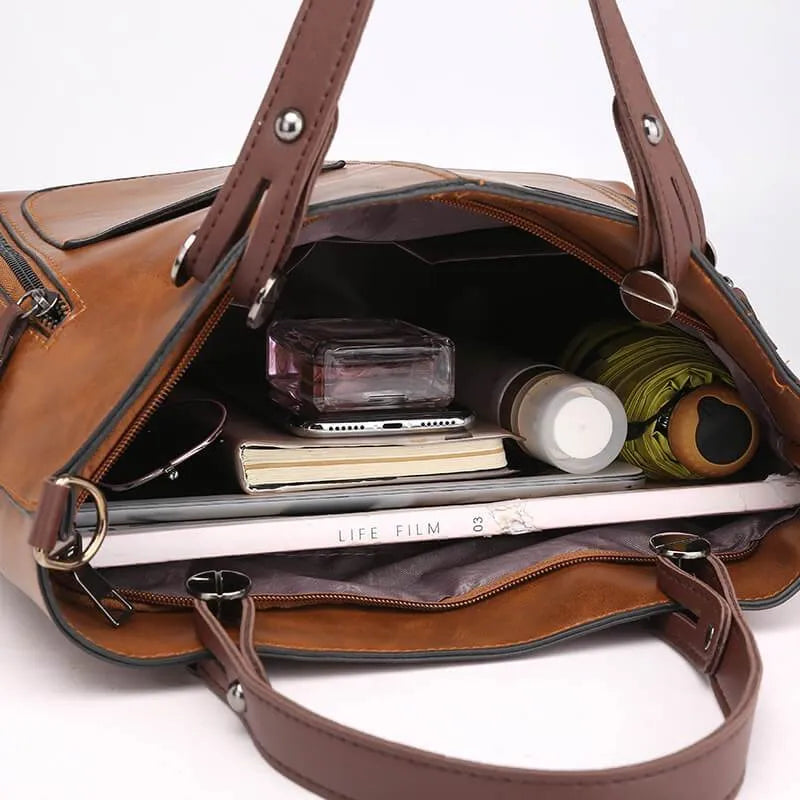 Leather Shoulder Bag "Julia"