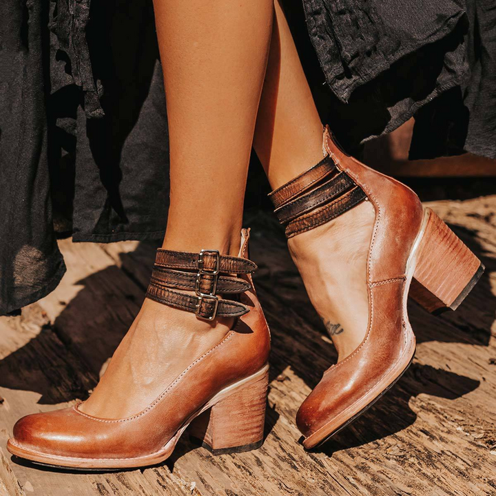 Orthopedic Ankle Strap Heels "Yara"