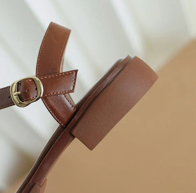 Orthopedic Leather Sandals "Zitai"