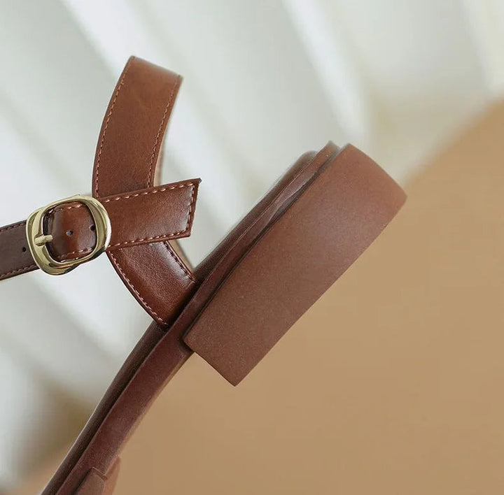 Orthopedic Leather Sandals "Zitai"