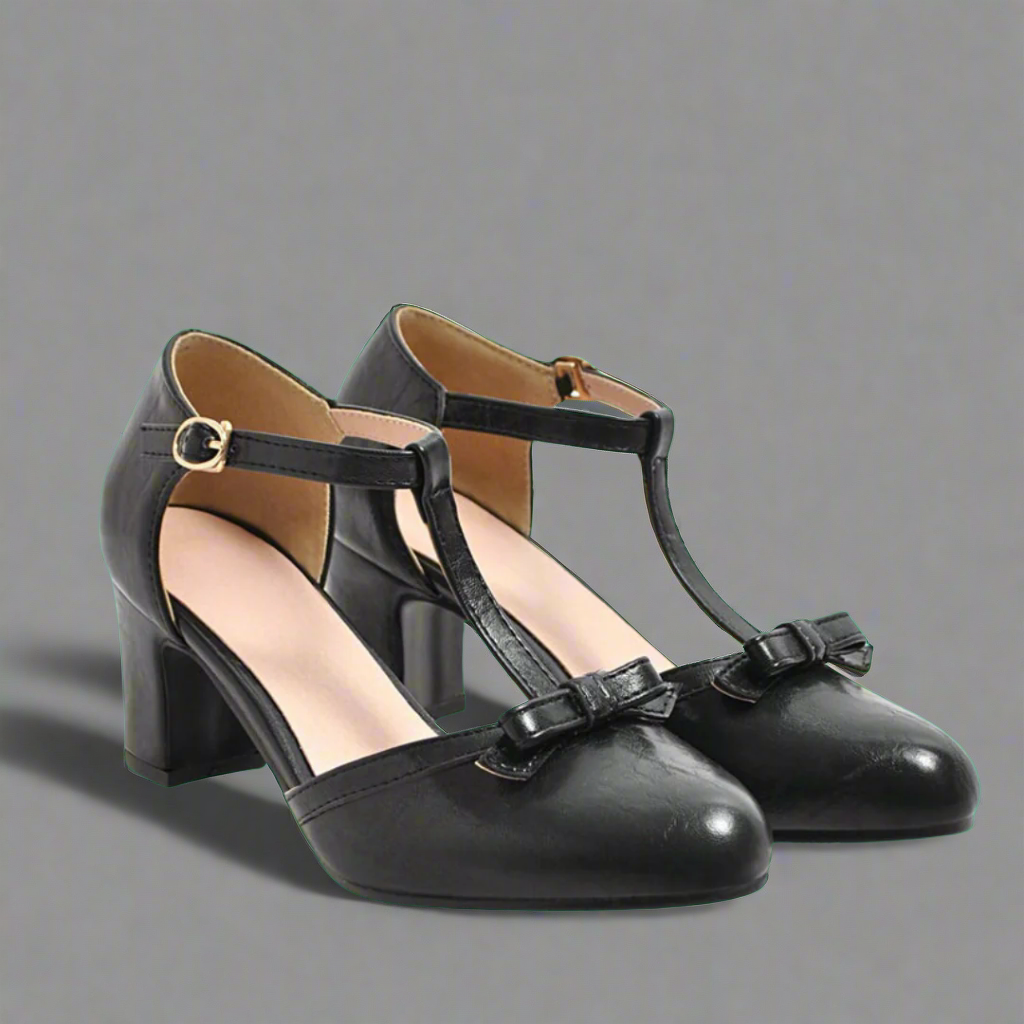 Orthopedic T-Strap Heels "Avani"