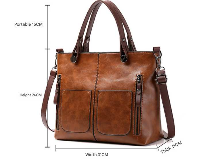 Leather Shoulder Bag "Julia"