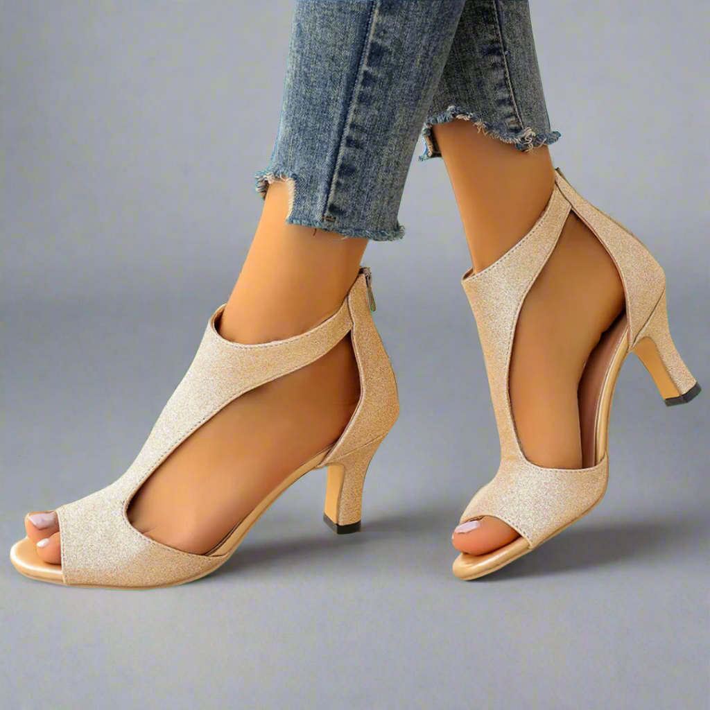 Orthopedic Heeled Sandals "Rosa"