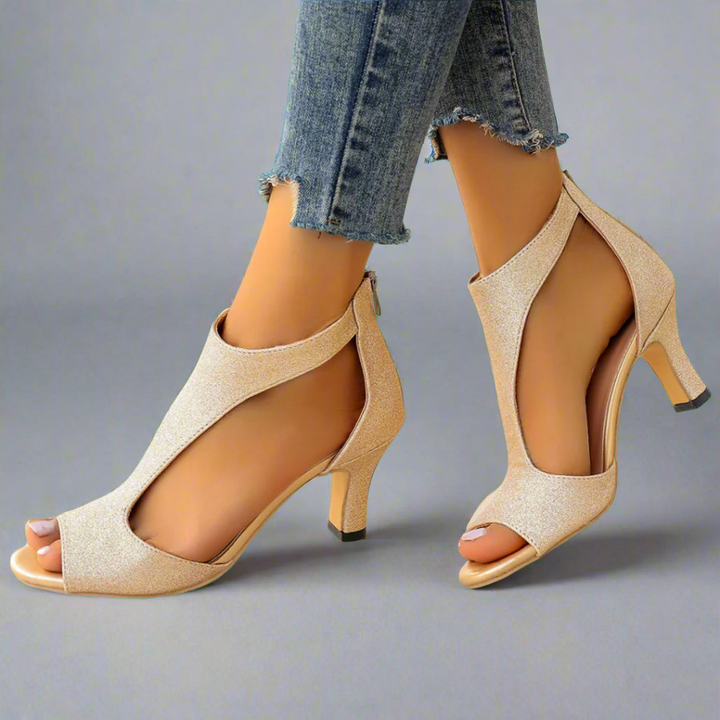 Orthopedic Heeled Sandals "Rosa"