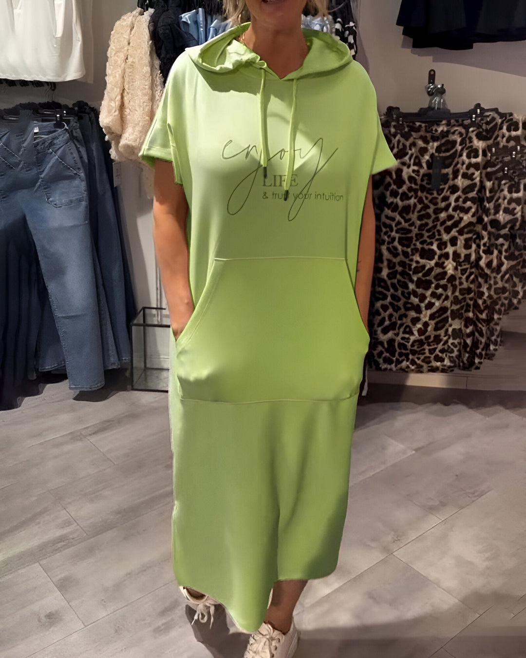 Hooded Dress "Elenao"