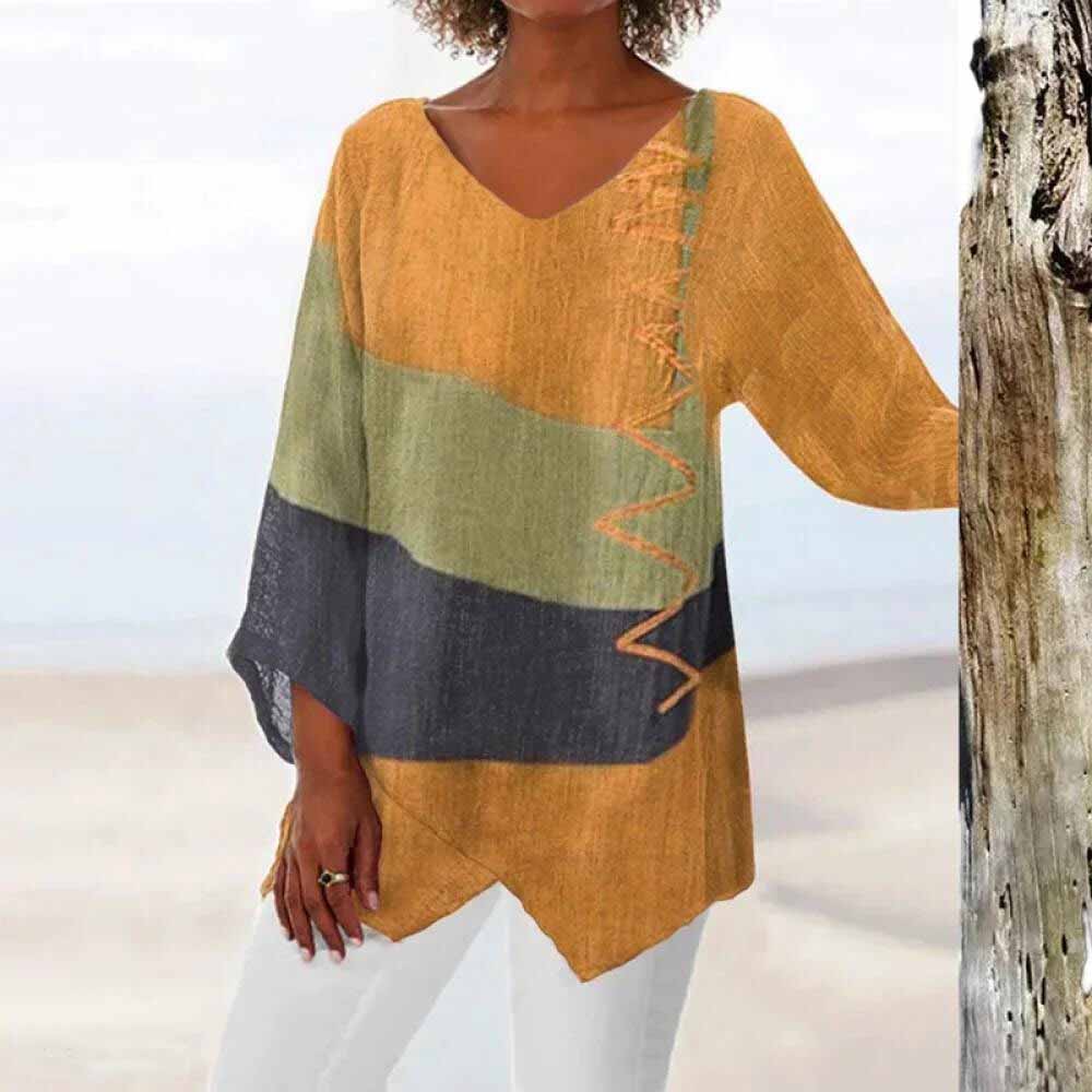 Tricolor Blouse "Juliette"