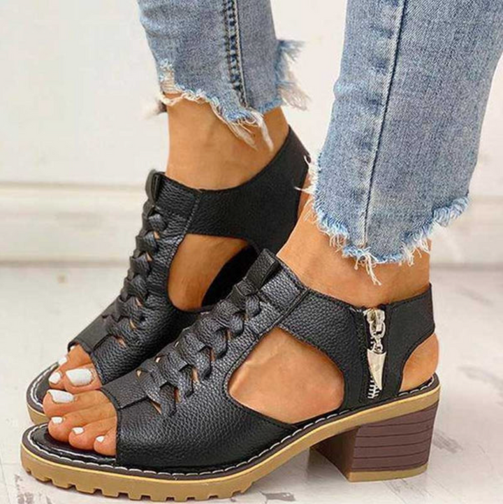 Orthopedic Heeled Sandals "Ellie"