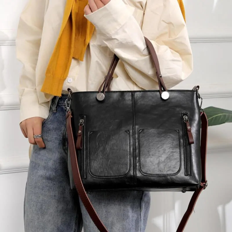 Leather Shoulder Bag "Julia"
