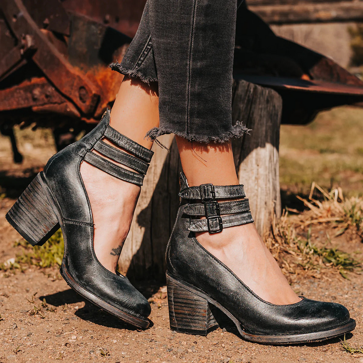 Orthopedic Ankle Strap Heels "Yara"