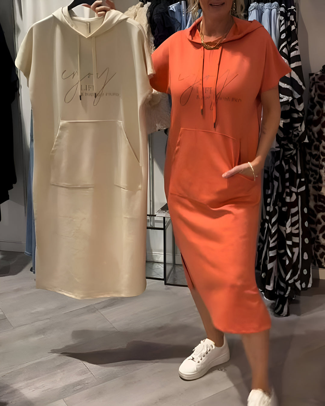 Hooded Dress "Elenao"