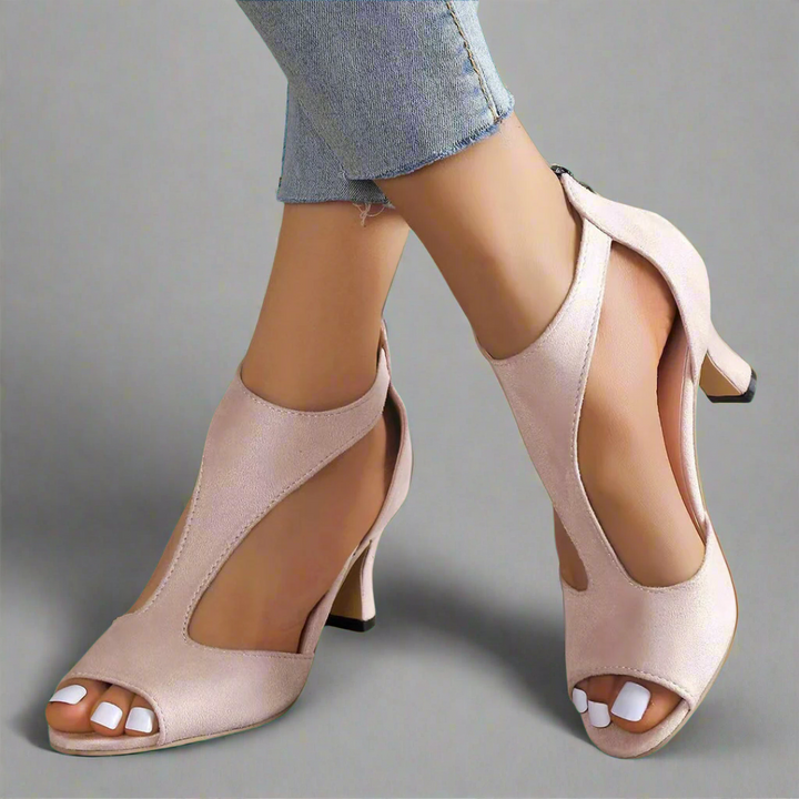 Orthopedic Heeled Sandals "Rosa"