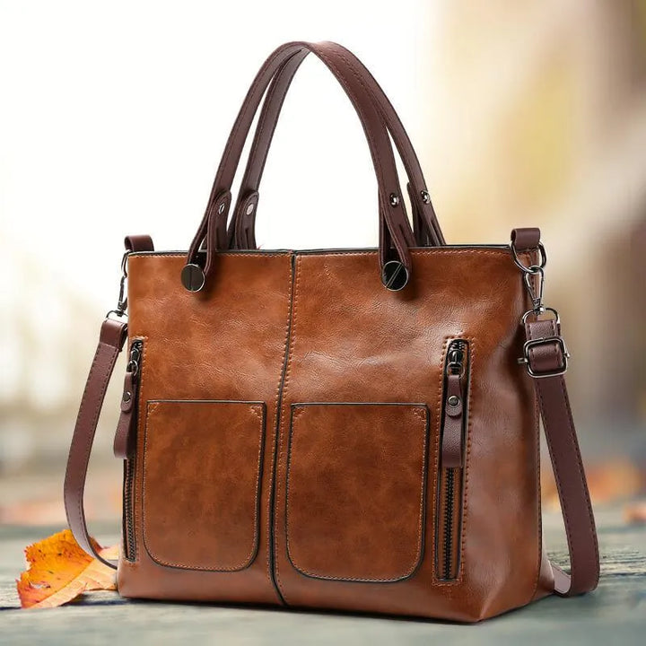 Leather Shoulder Bag "Julia"
