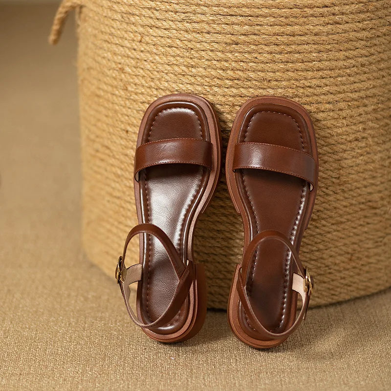 Orthopedic Leather Sandals "Zitai"
