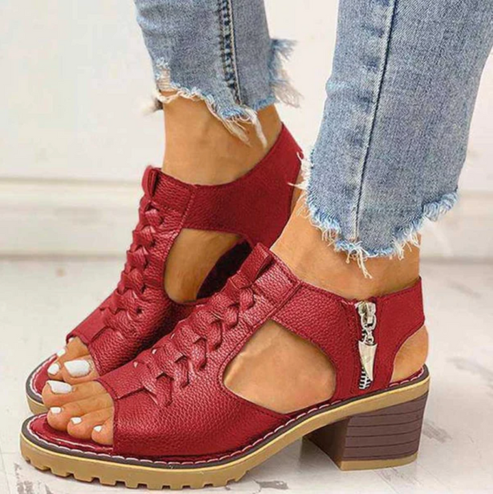 Orthopedic Heeled Sandals "Ellie"