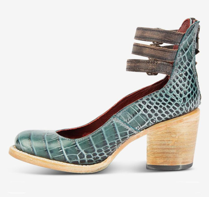 Vintage Ankle Strap Heels "Léa"