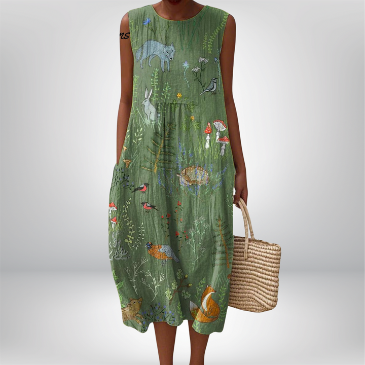 Forest Animals Dress "Ruth"