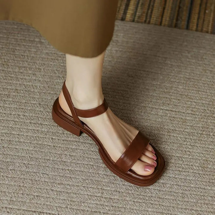 Orthopedic Leather Sandals "Zitai"