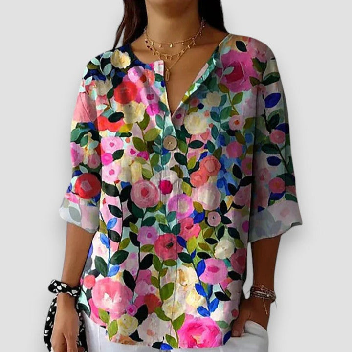 Floral Blouse "Silvia"