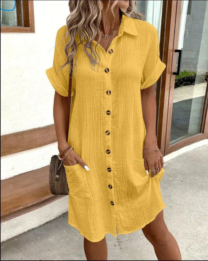 Cotton Shirt Dress "Ishita"