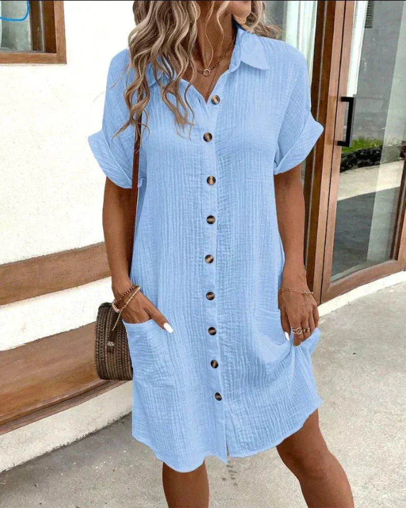 Cotton Shirt Dress "Ishita"