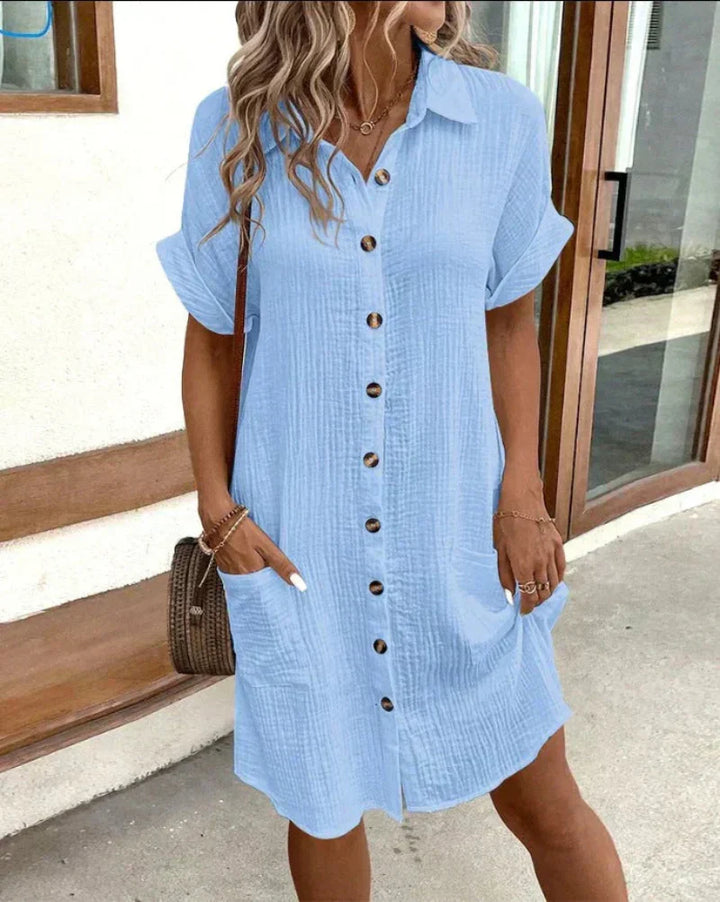 Cotton Shirt Dress "Ishita"