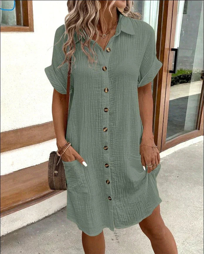 Cotton Shirt Dress "Saanvi"
