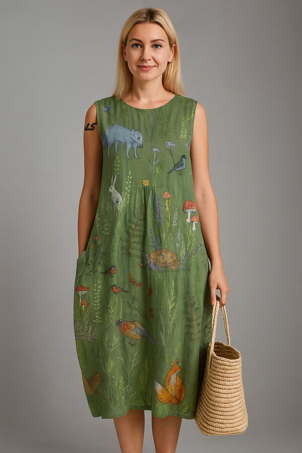 Forest Animals Dress "Ruth"