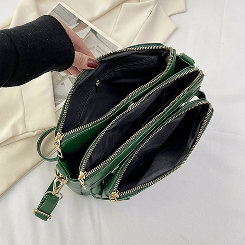 Leather Crossbody Bag "Lily"
