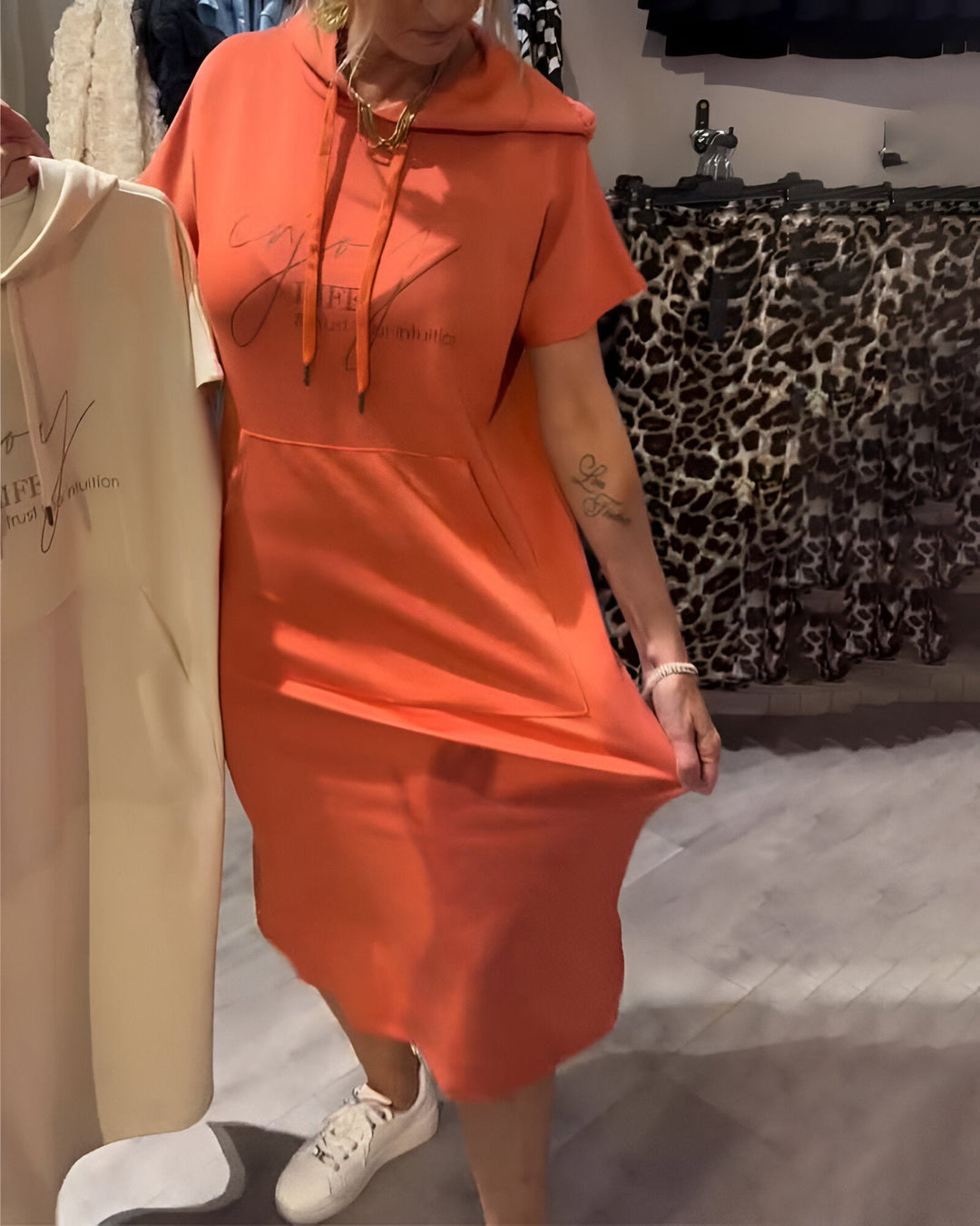 Hooded Dress "Elenao"