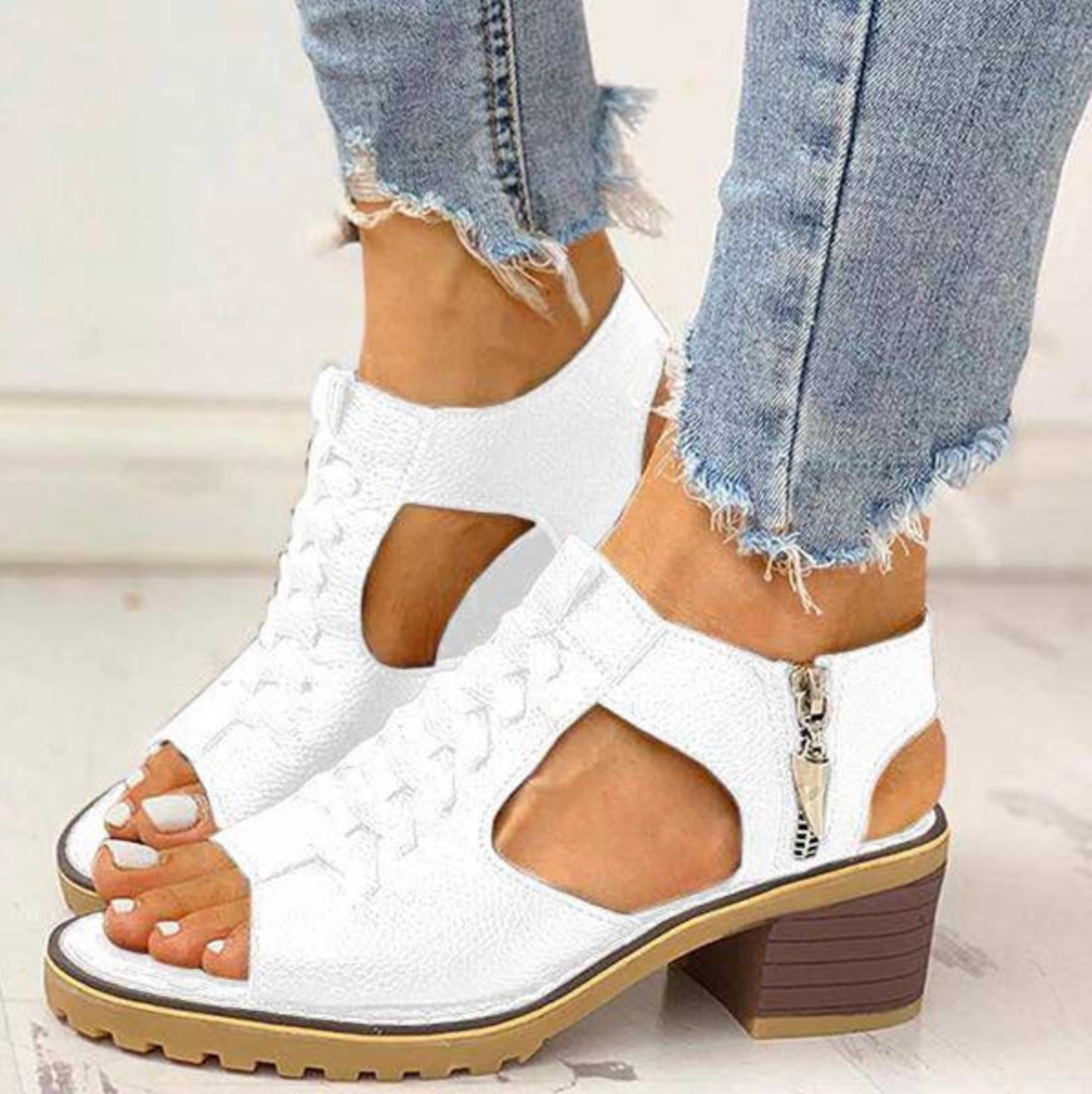 Orthopedic Heeled Sandals "Ellie"