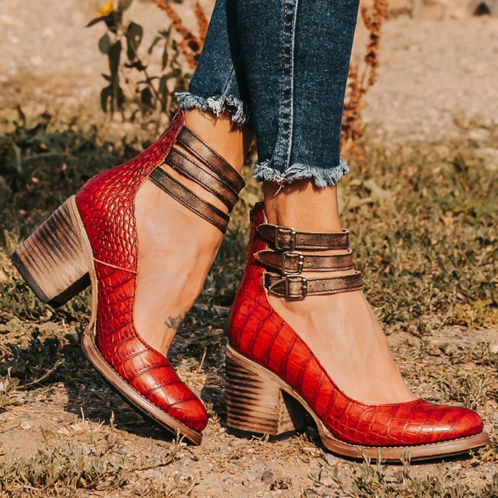 Orthopedic Ankle Strap Heels "Yara"