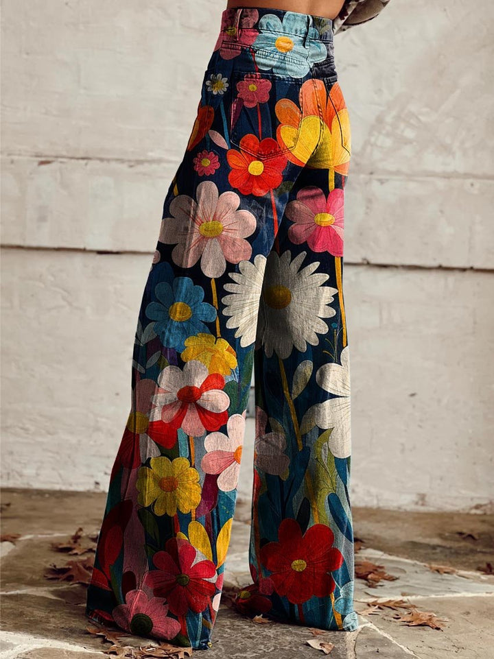 Floral Wide Leg Pants "Mila"