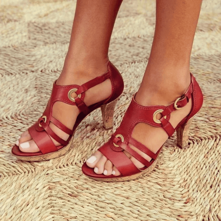 Orthopedic Heeled Sandals "Maude"