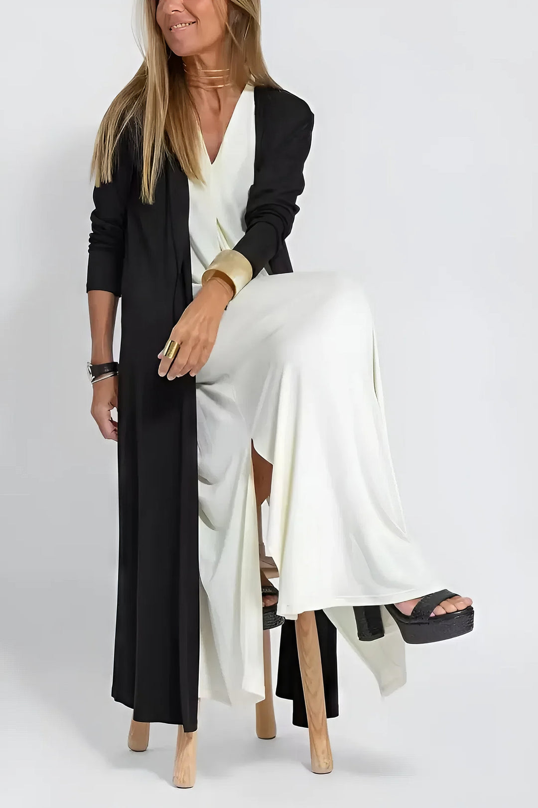 Long Dress "Mai" + Free Cardigan
